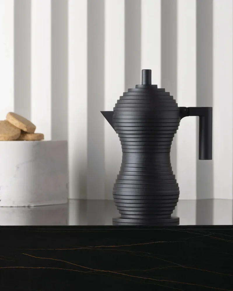 Caffettiera Pulcina Alessi Nera 3 Tazze