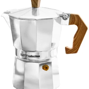Caffettiera Trilly Wood Alluminio 3 Tazze