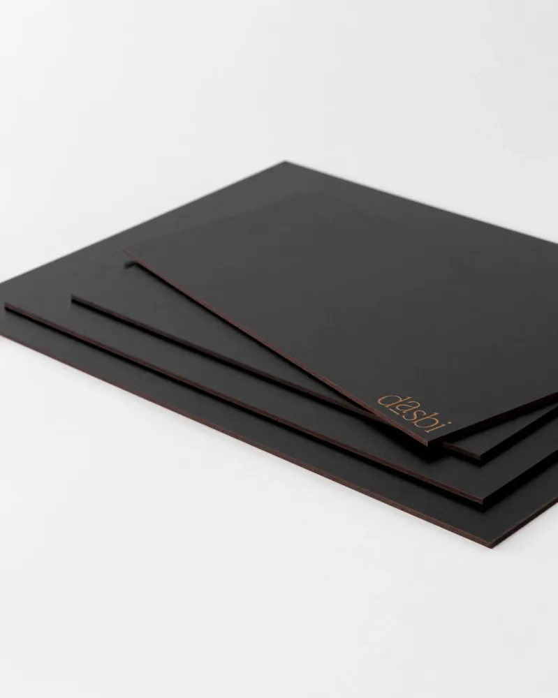 Cake board rettangolare nero da 3mm 30x15cm