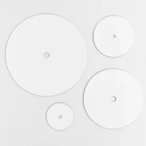 Cake board rotondo da 3mm con foro centrale (senza logo) 10cm