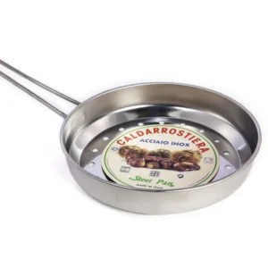 Caldarrostiera 24cm con 1 manico inox