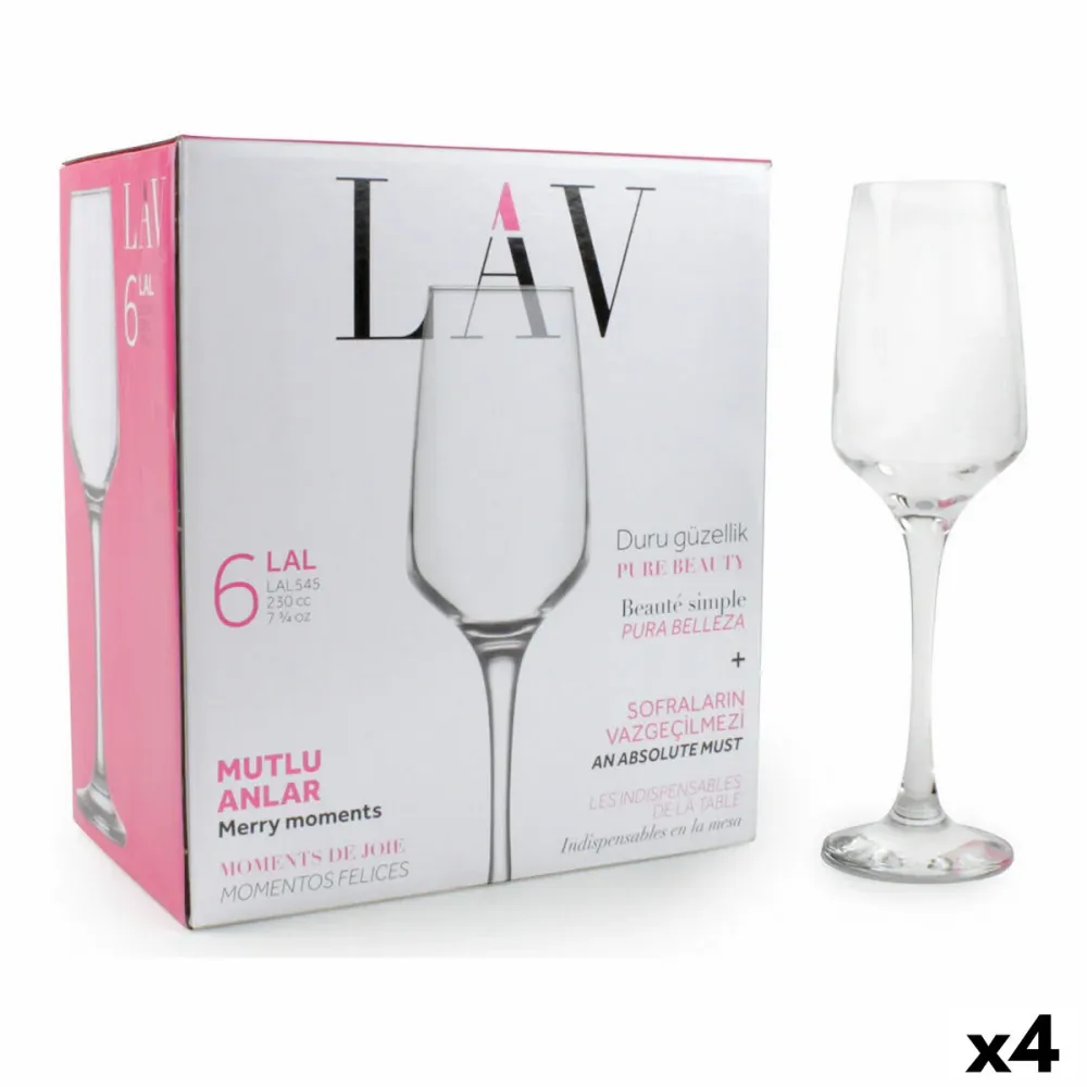 Calice da champagne LAV Lal 6 Pezzi (4 Unità)