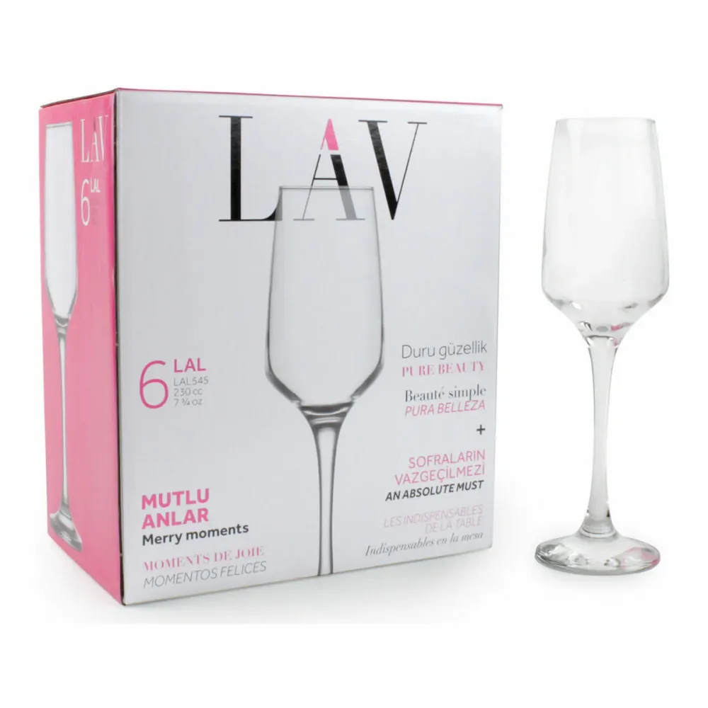 Calice da champagne LAV Lal 6 Pezzi (4 Unità)