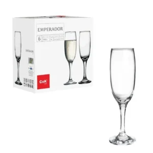 Calici emperador da champagne 21,5cl set da 6