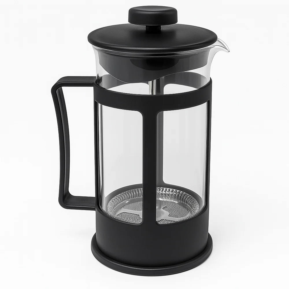 Cappuccinatore montalatte manuale vetro 300 ml schiuma caffè latte