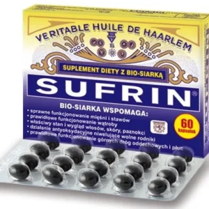 60 capsule rinforzano i muscoli e le articolazioni con lo zolfo SUFRIN
