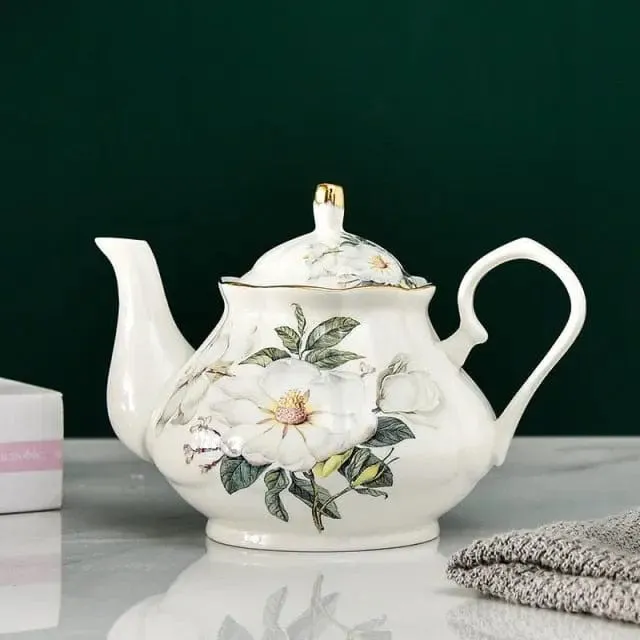 Caraffa porcellana inglese Fiori bianchi 500 ml