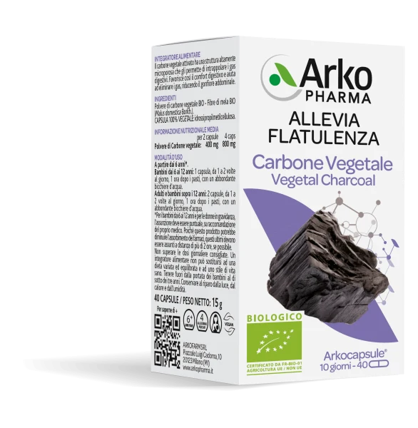Carbone Vegetale 40 Capsule Bio