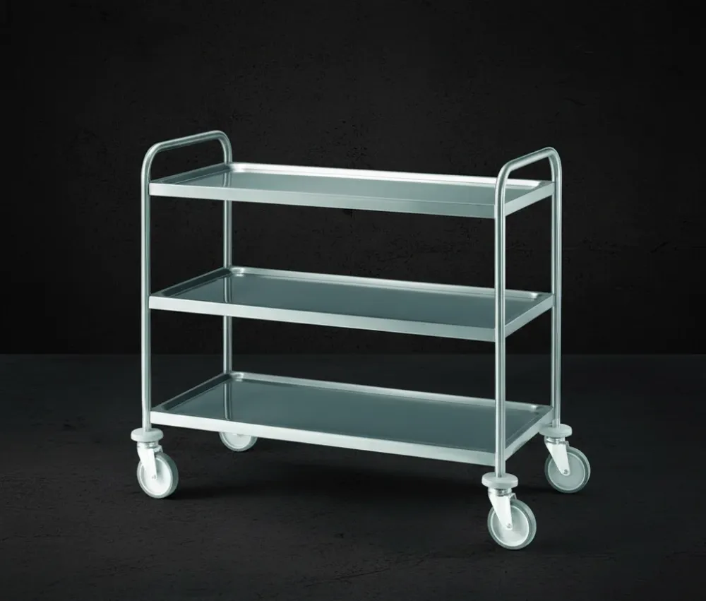 CARRELLO INOX 3 PIANI