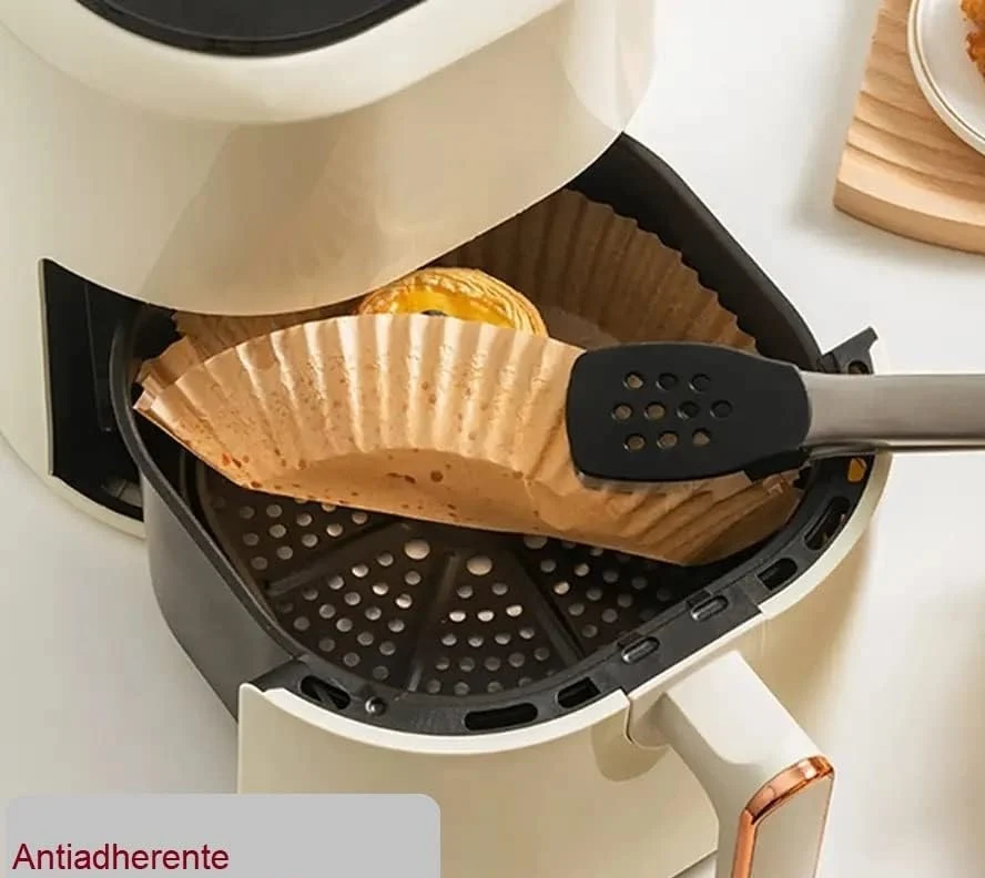 Carta Forno per Friggitrice ad Aria e forno 150pz D.16 H4,5cm Biodegradabili
