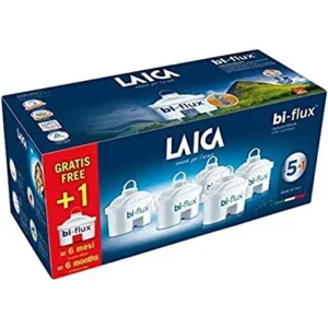 Cartuccia filtrante per acqua LAICA Bi-Flux – Preserva i sali minerali riducendo cloro e metalli pesanti – Riduce la durez...