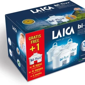 Cartuccia filtro acqua LAICA Bi-Flux - Preserva i sali minerali riducendo cloro e metalli pesanti - Riduce la durezza dell...