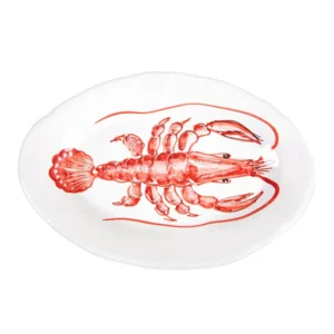 Piatto Ovale Pesce Rosso 32cm Casa Amalfi