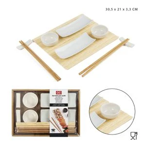 DC CASA SERVIZIO ACCESSORI SUSHI 30.5X21X3.3CM 9PZ