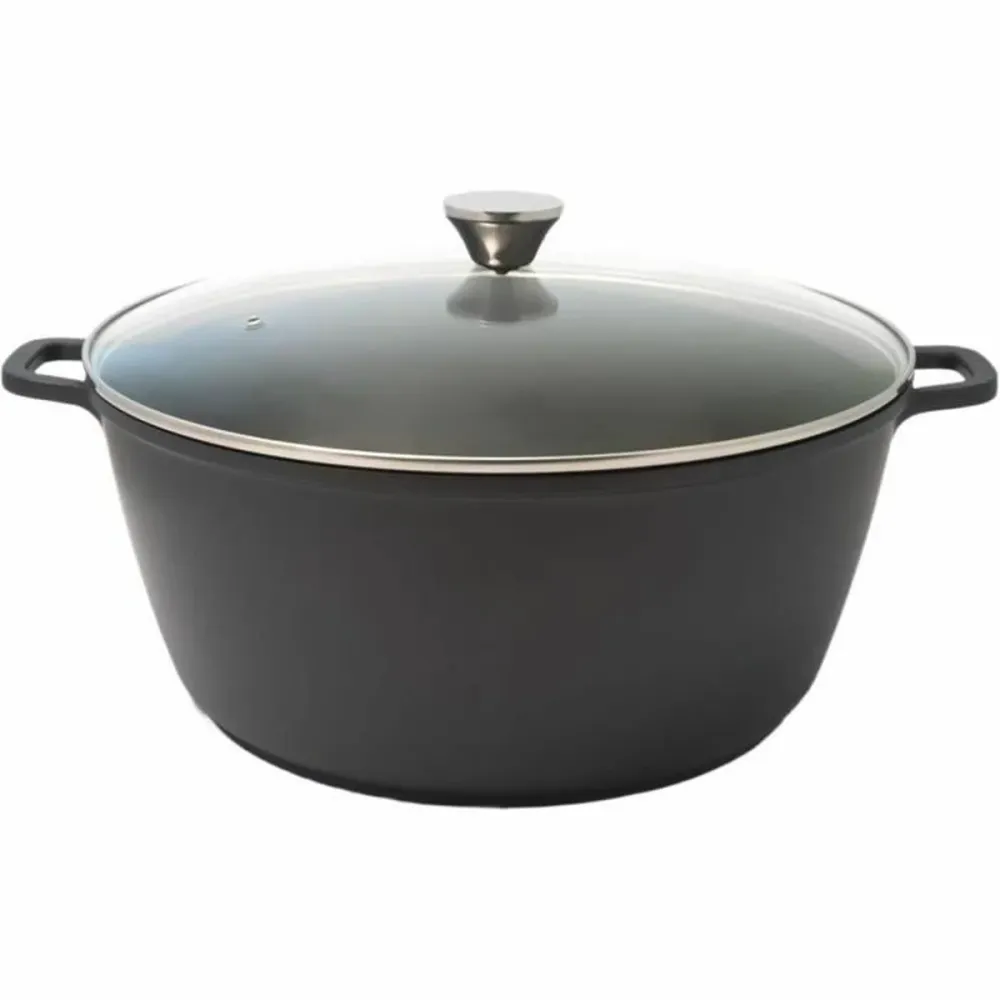 Casseruola con coperchio Baumalu Nero 13,4 L Ø 36 cm