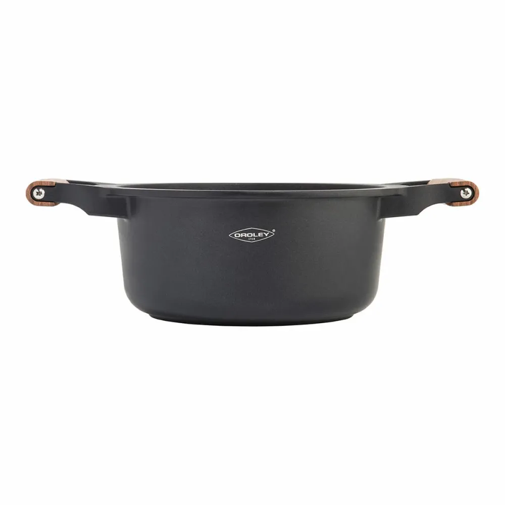 Casseruola con coperchio Oroley Nature Legno 24 cm Alluminio fuso