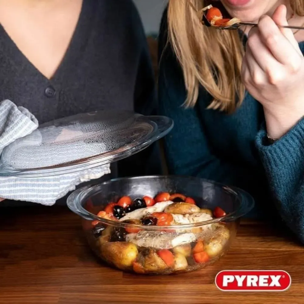 Casseruola con coperchio Pyrex Trasparente 21 L