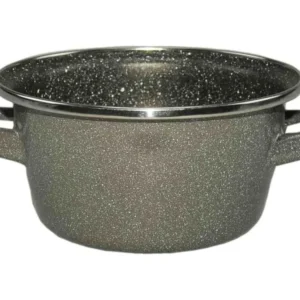 Casseruola con 2 manici d14xh8,5cm acciaio smaltato pietra antiaderente rinforzata due strati anche per induzione lavabile...