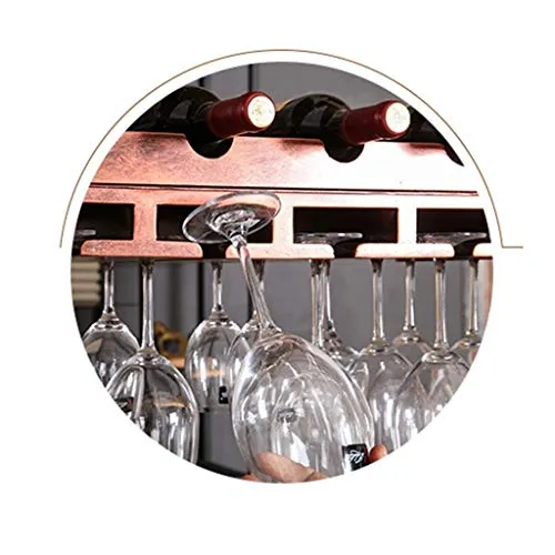 CCFENG cremagliera di vetro Vino, Bar appeso cremagliera di vetro, cremagliera del vino vino, appeso cremagliera di vetro,...