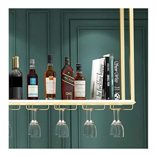 CCFENG Hanging Vino Vino Rack Cabinet, Appendiabiti, scaffale, archiviazione Decorativo, Bancone Appendiabiti, Porta Bicch...
