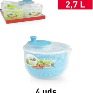 Centrifuga Plastica Lava Verdura Insalata Verdure Asciuga Strizza 2.7lt 12198