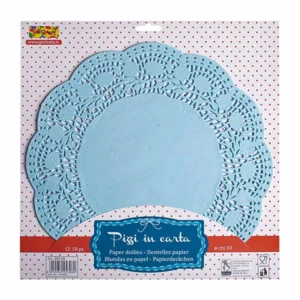 Centrino 18 pezzi pizzo azz.30,5cm25348