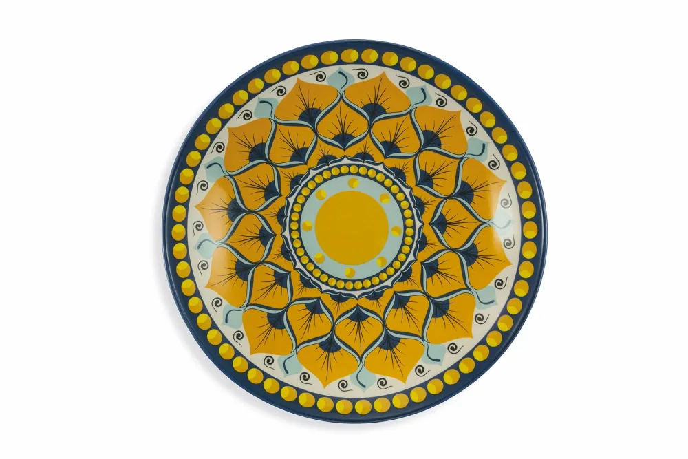 Centrotavola Decorativo Ø35x7 cm Dolomite VdE Tivoli 1996 Sicilia