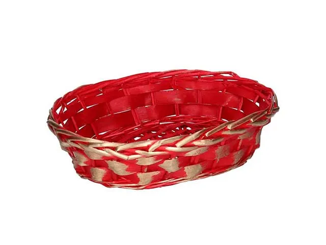 Cesta rossa oro 30x22h7 9360710000