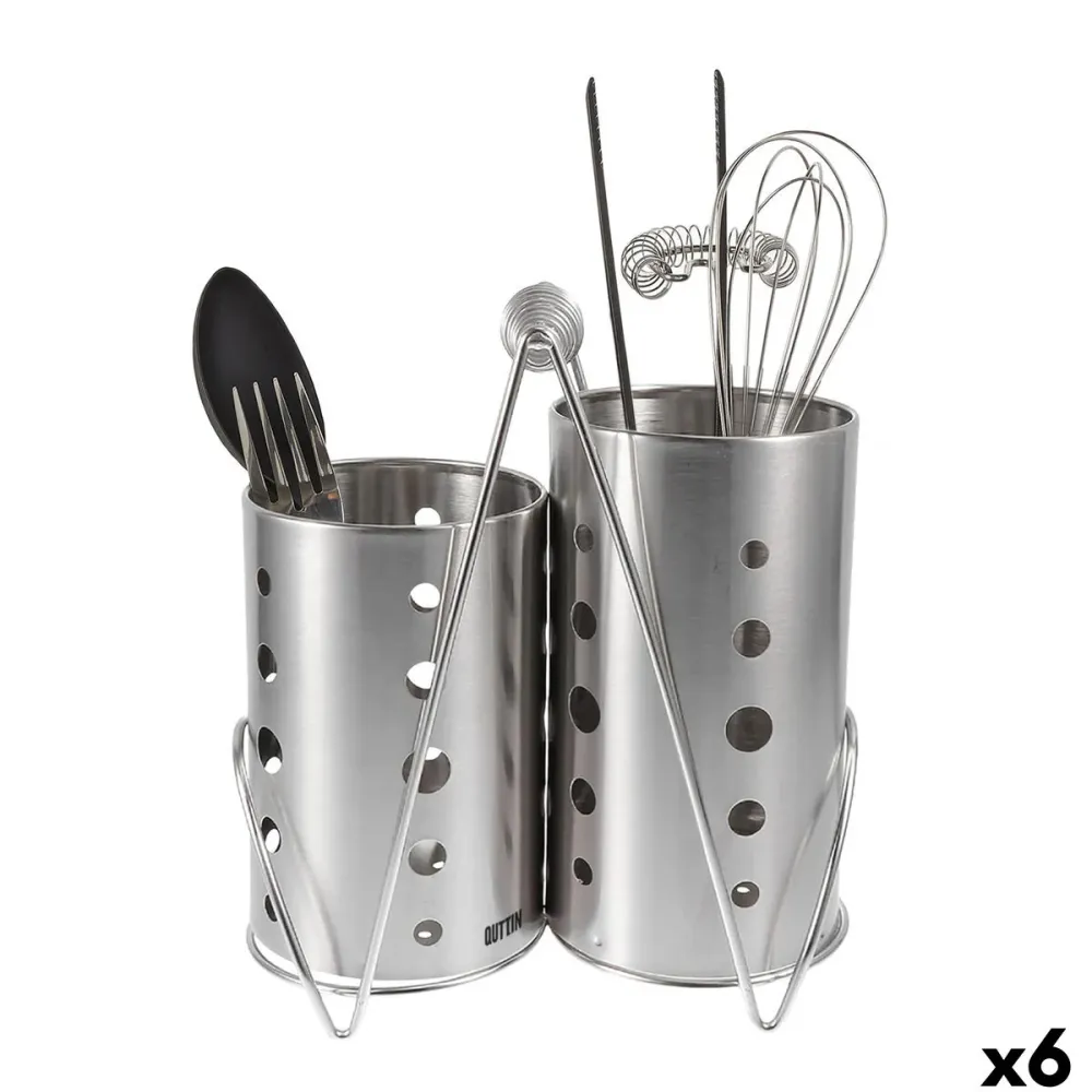 Cestello per posate Quttin Acciaio 20 x 11 x 23 cm (6 Unità)
