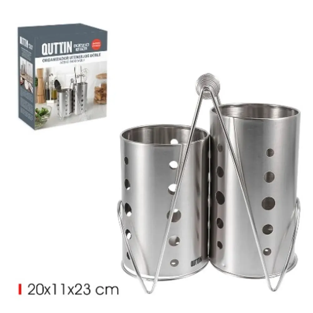 Cestello per posate Quttin Acciaio 20 x 11 x 23 cm (6 Unità)