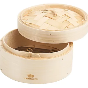 Cestello vapore bambù ø 15cm, altezza interna 8x4,5 cm