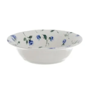 Ciotola cereali ceramica con roselline blu Floret full blu -Blanc Mariclo'