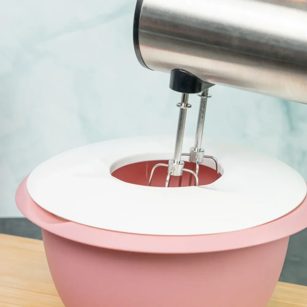 Ciotola con paraspruzzi 3,5 l rosa
