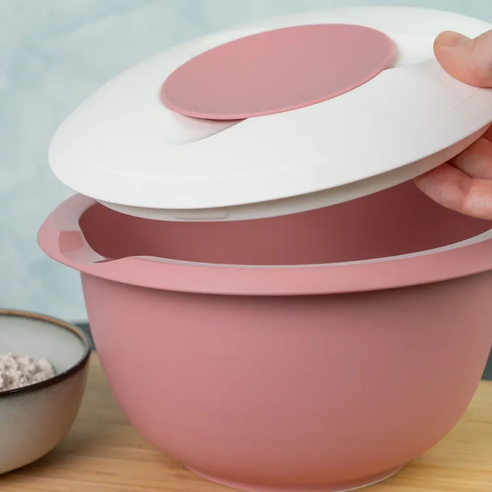 Ciotola con paraspruzzi 3,5 l rosa