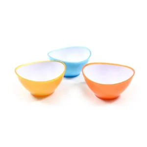 Ciotola da cucina plastica stile contemporaneo 450 ml , 3 colori assortiti - 13,5x7,5 cm - Mercury