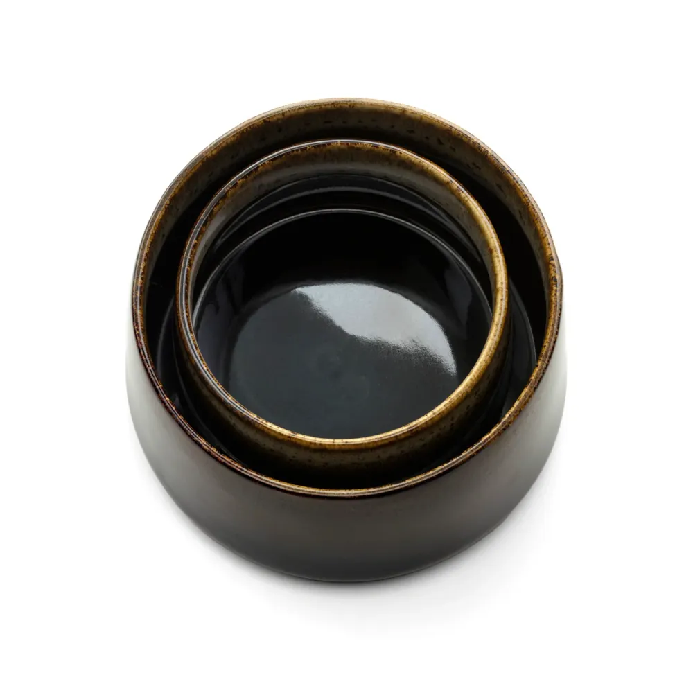 La Ciotola Kyoto - Ceramica Marrone Scuro - L