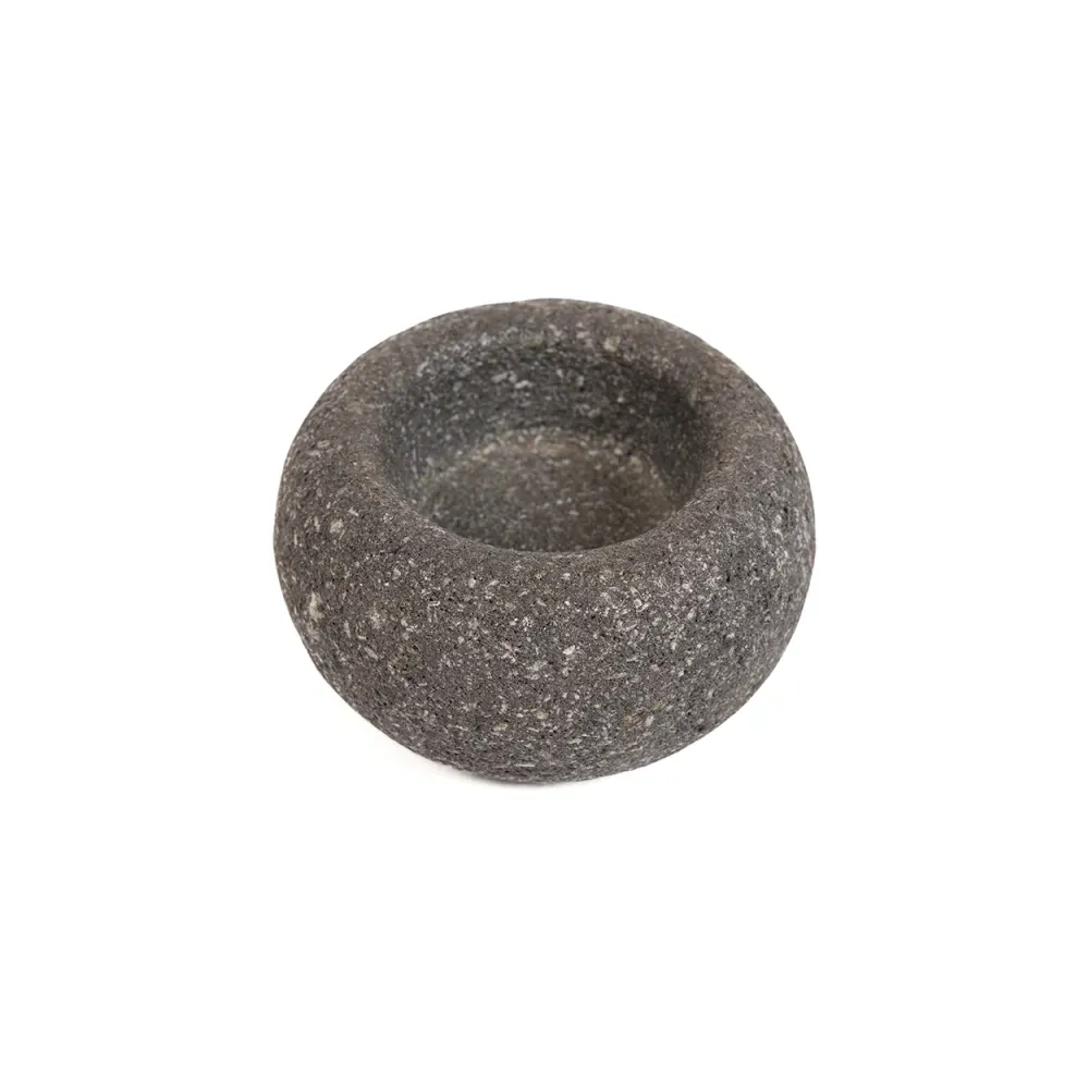 Ciotola Di Sale Lava Stone - Nero