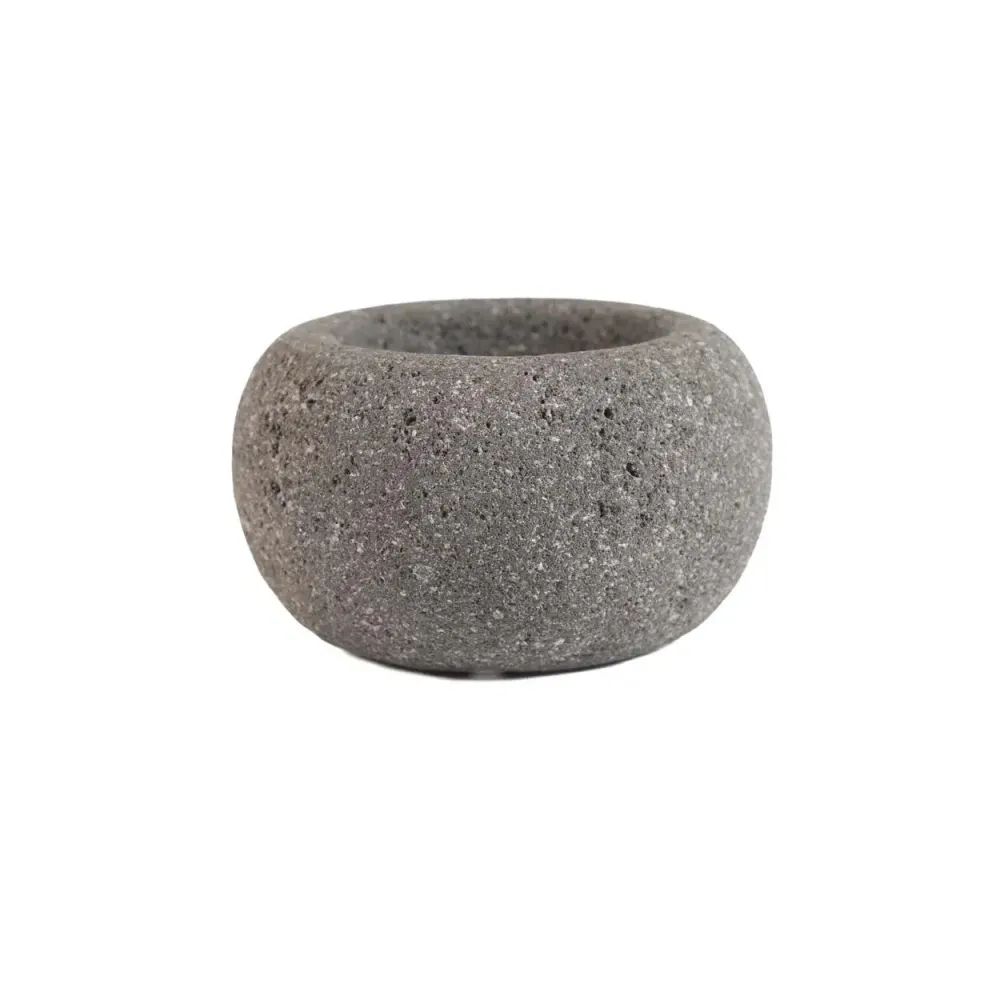 Ciotola Di Sale Lava Stone - Nero