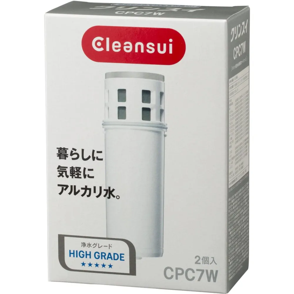 Cleansui Cartucce di ricambio per caraffa alcalina 2 pezzi CPC7W-NW 200 L