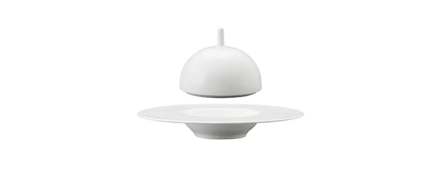 cloche per piatto gourmet saturno bianco ø 25
