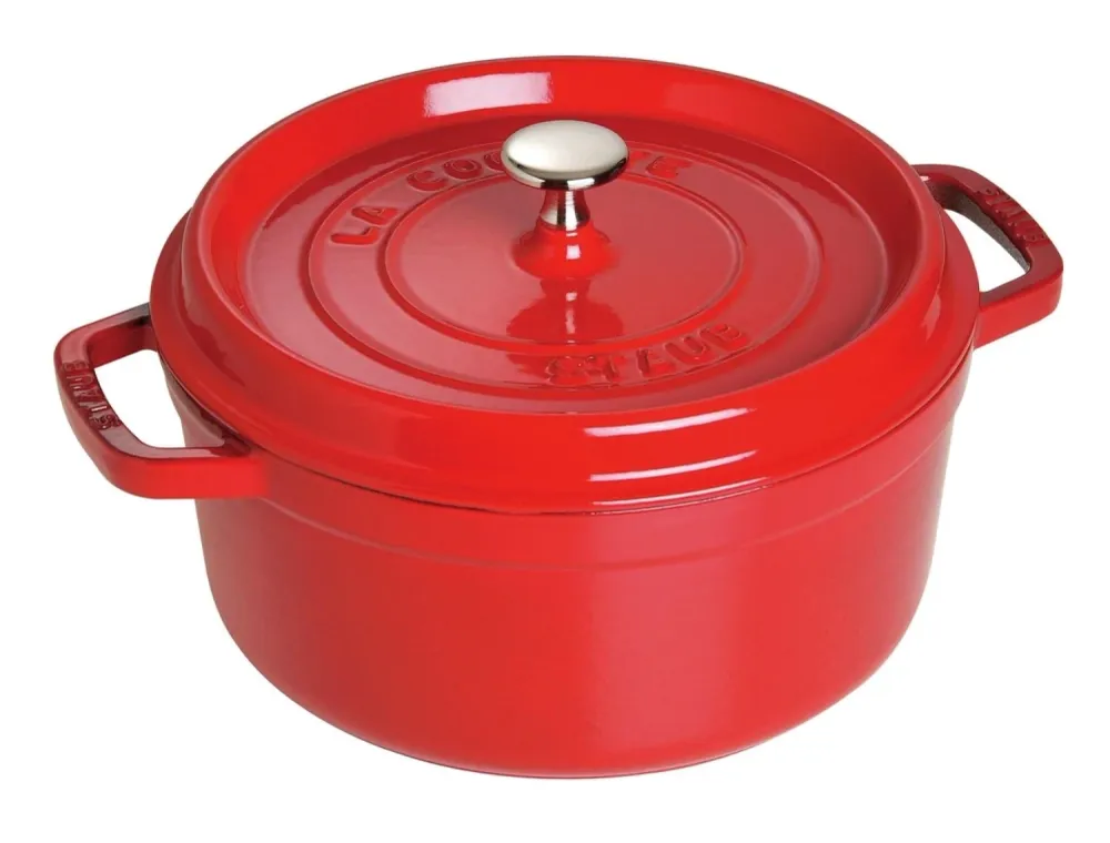 Cocotte 18 cm, rotonda, rosso ciliegia, ghisa 1,7 l