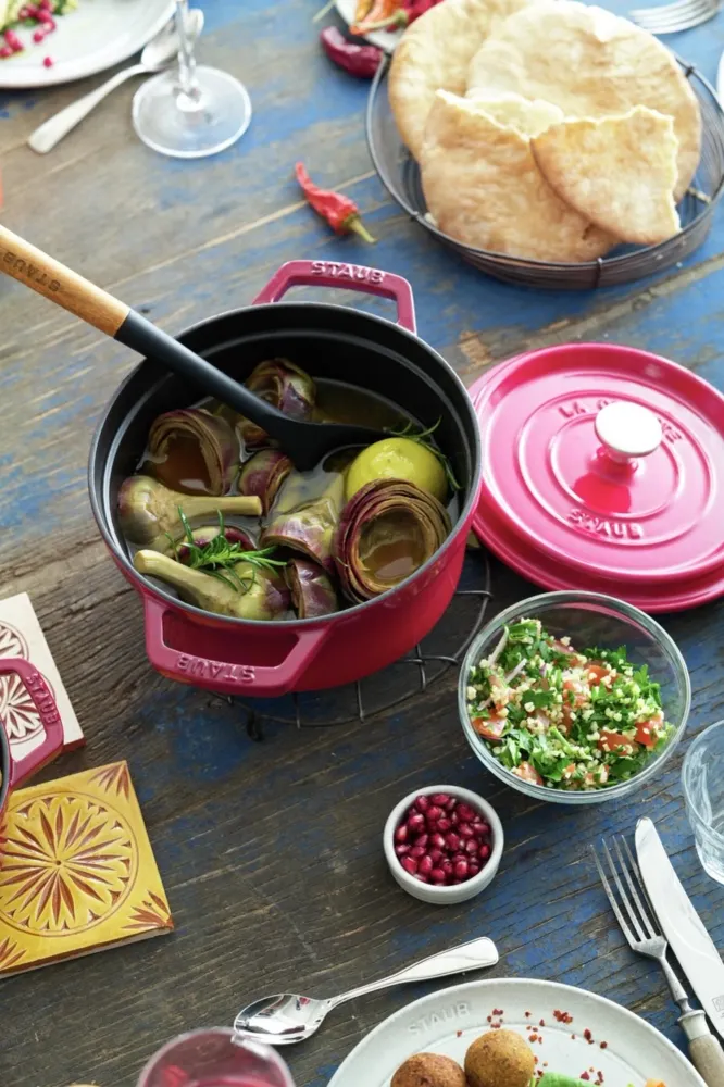 Cocotte 18 cm, rotonda, rosso ciliegia, ghisa 1,7 l