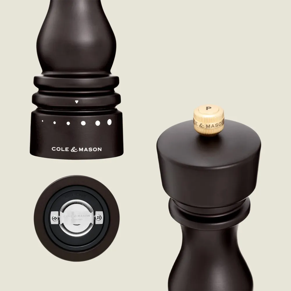 Cole & Mason Macina sale/pepe Ø 6 × 22 cm, faggio, marrone scuro
