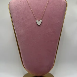 COLLANA CON CUORE BIANCO