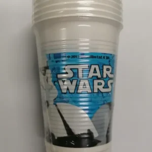 CONFEZIONE 8 BICCHIERI PLASTICA 20CL TEMA STAR WARS