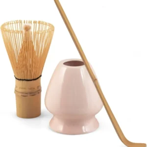 H&H Confezione 3 pezzi matcha tea porcellana rosa