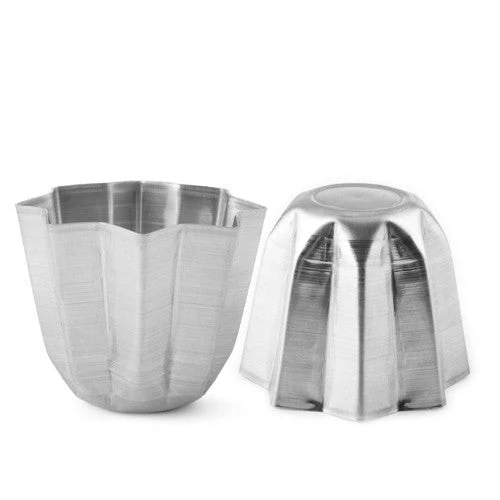 Confezione 2 stampi pandoro alluminio gr 100