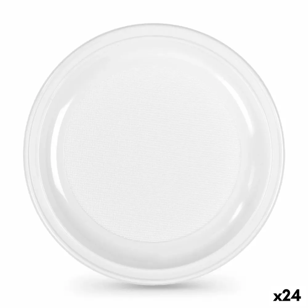 Conjunto de pratos Algon Plástico 28 cm 3 Peças (24 Unidades)