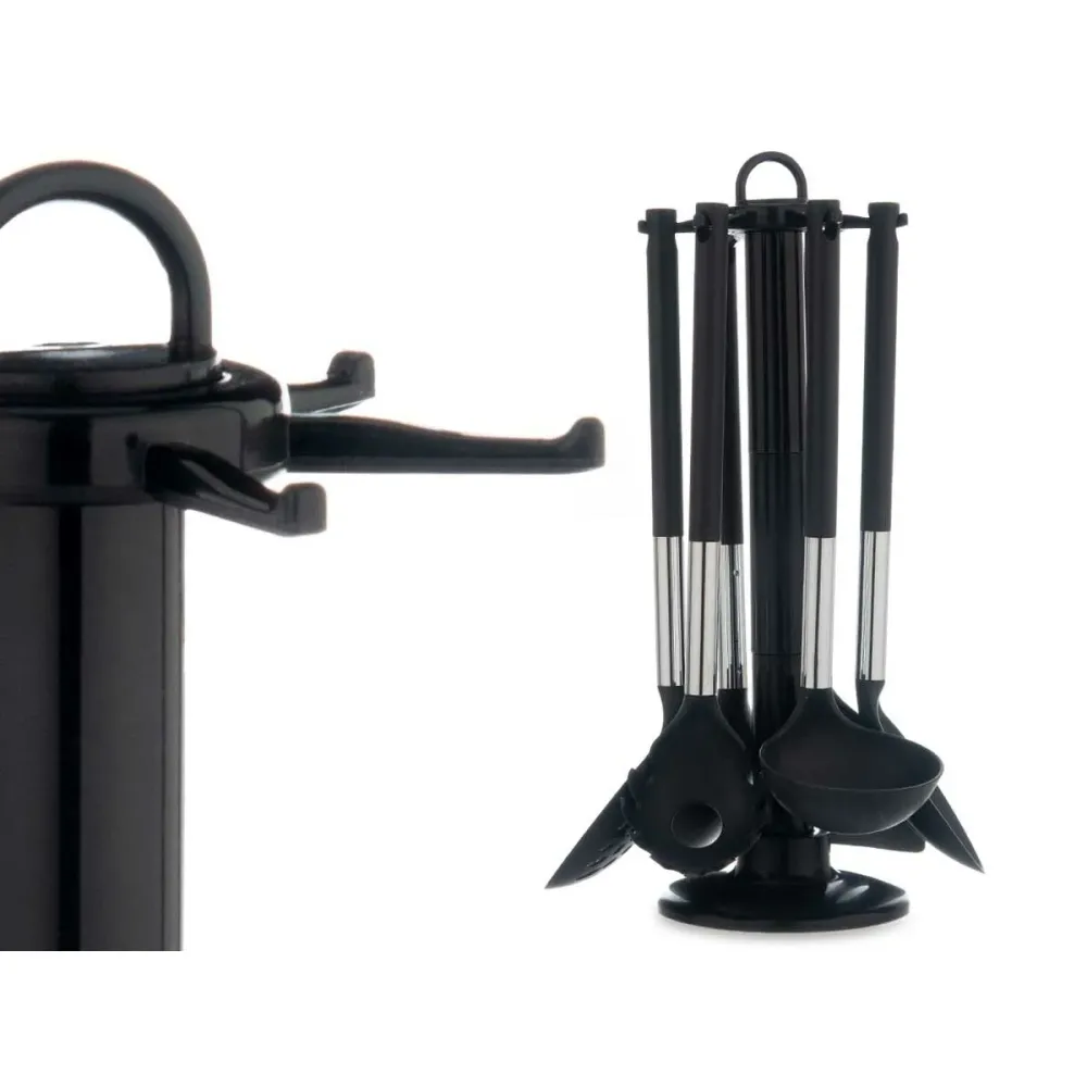 Conjunto de Utensílios de Cozinha Kinvara Madeira Metal Polipropileno Plástico PBT 14 x 38 x 14 cm 7 Peças