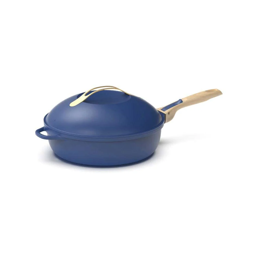 COOKUT La Favolosa Padella Casseruola Tegame 2 Manici 8 1 24cm Metallo Zaffiro
